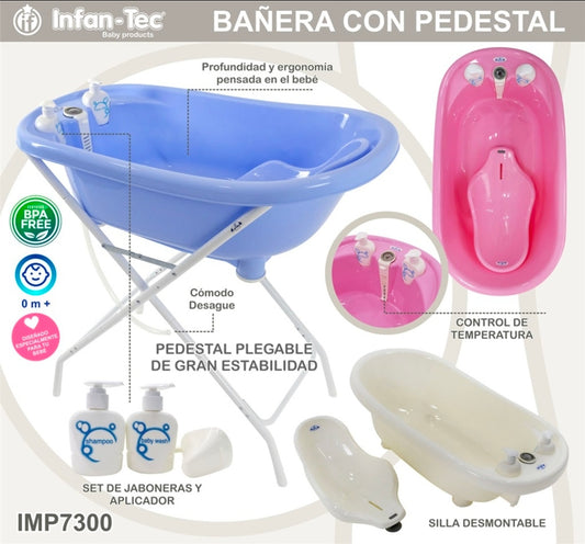 BAÑERA CON PEDESTAL
